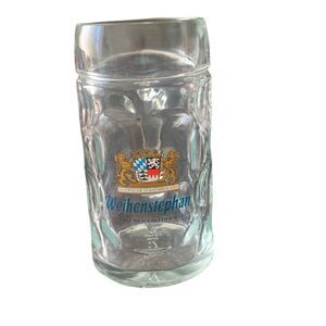 Pre Owned Weihenstephan Brewery Beer Mug Stine from Germany Dimpled Heavy Base